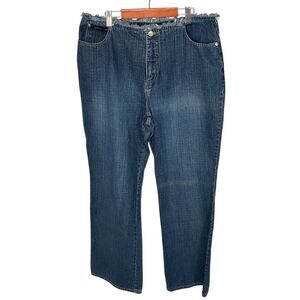 Mountain Lake Jean Company Raw Edge Womens 14‎ Jeans Flare 100% Cotton 80's